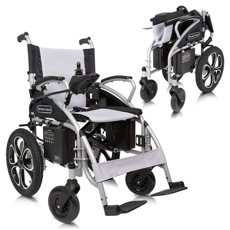 Compact Power Wheelchair Black