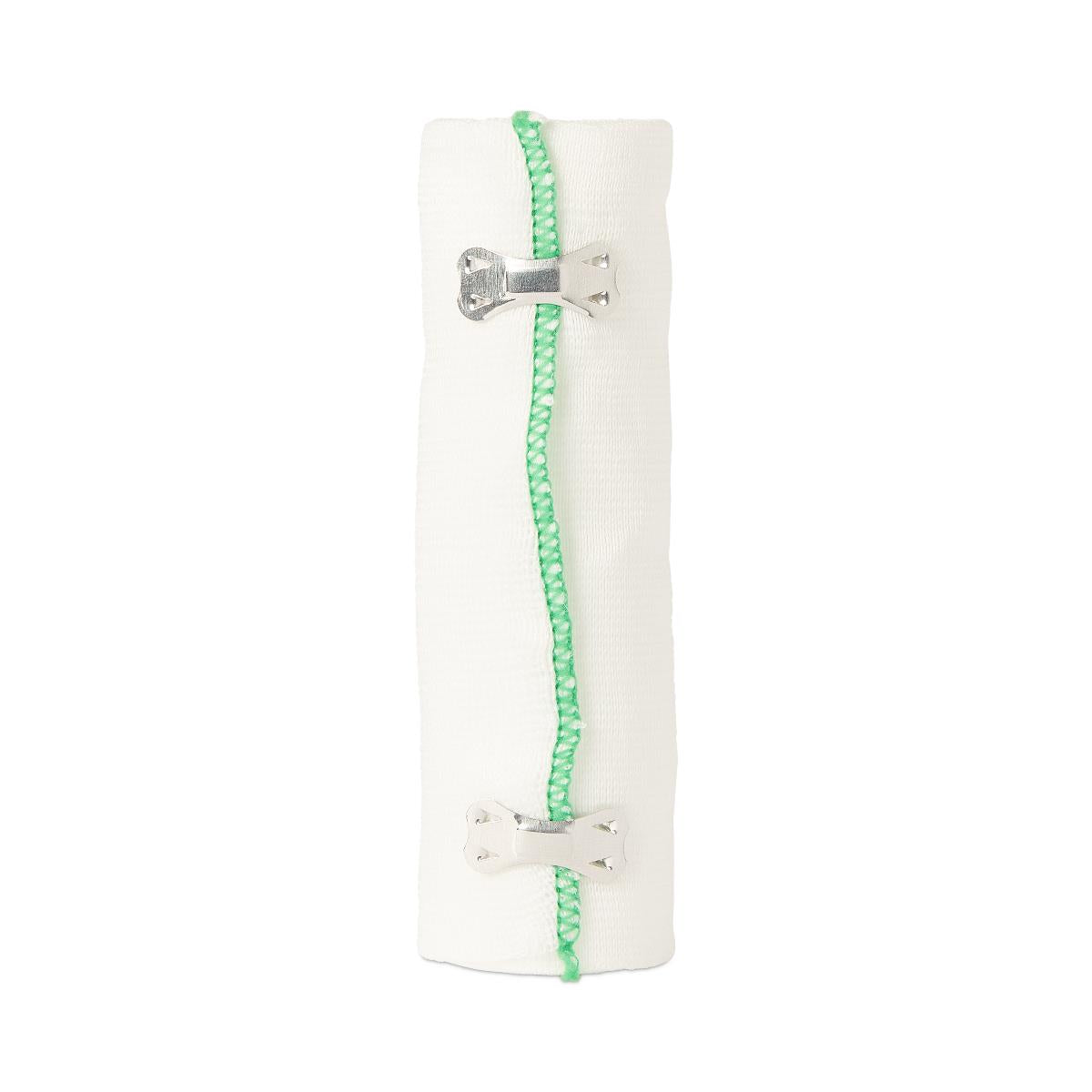 Medline Sure-Wrap Elastic Compression Bandage 6 Inch x 5 Yard White Non-Sterile with Clips