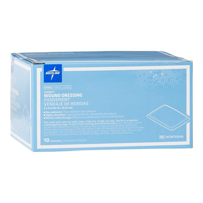 Sorbex Super Absorbent Dressing 4 x 6 Inch Sterile Non-Adhesive Wound Dressing