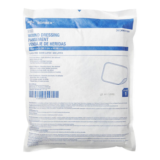 Sorbex Super Absorbent Dressing 15 x 24 Inch Sterile Rectangle Dressing