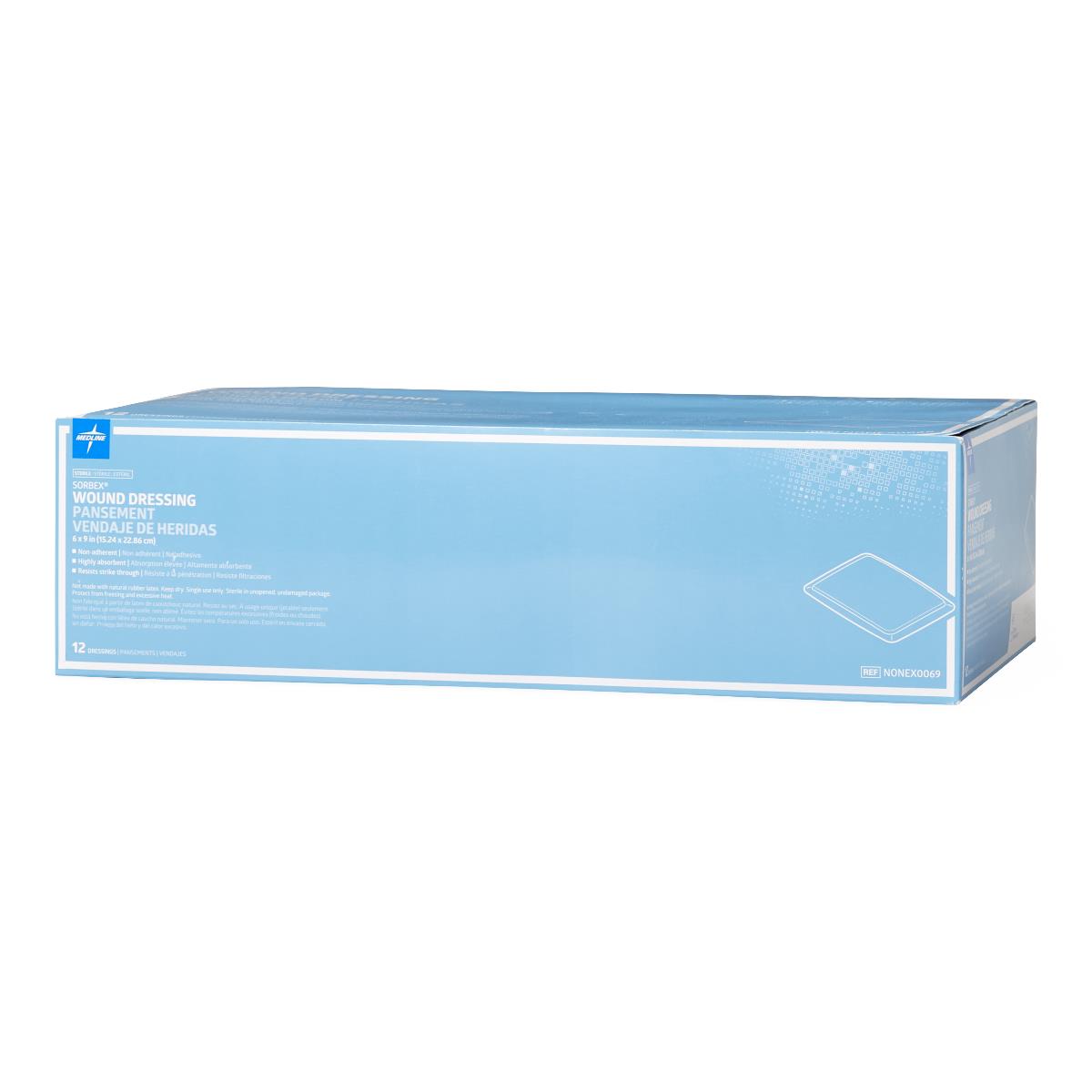 Sorbex Super Absorbent Dressing 6 x 9 Inch Sterile Rectangle Dressing