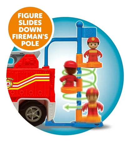 Kid Connection Fire Truck Play Set – 16 Pieces