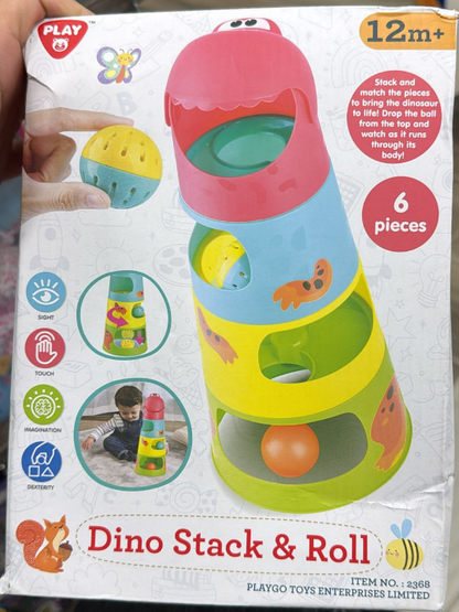 PLAYGO 6-Piece Dinosaur Stacking and Rolling Play Set