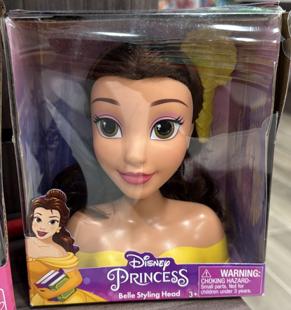 Disney Princess Belle Mini Styling Head with Hair Brush – Beauty and the Beast
