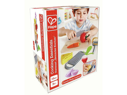 Hape Cooking Essentials Wooden Little Chef Essentials Pretend Play Food Set for Creative Culinary Adventures