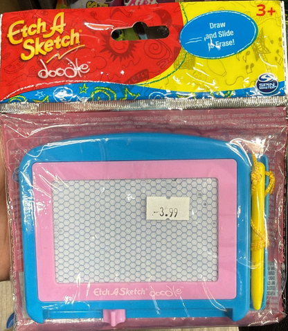 Spin Master Etch A Sketch Doodle – Mini Travel Drawing Toy, Lightweight & Portable