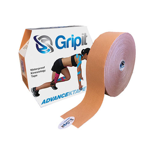 Gripit Advance KTAPE Kinesiology Tape 2 Inch x 34 Yard Tan Roll