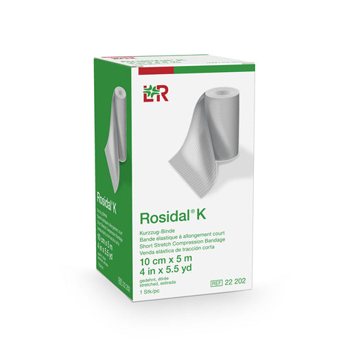 Rosidal K Short Compression Bandage 4 Inch x 5.5 Yard High Compression