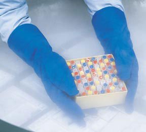 Cryogenic Glove Tempshield Cryo-Gloves Mid-Arm Water Resistant Material Blue 13 to 15.5 Inch Straight Cuff NonSterile