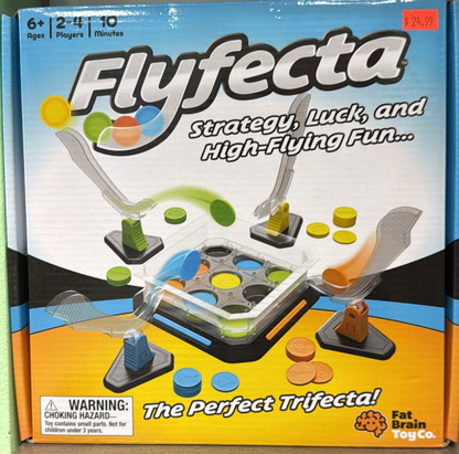 FlyFecta Game by Fat Brain Toy Co. – Strategic Disc Launch Game for Kids and Families