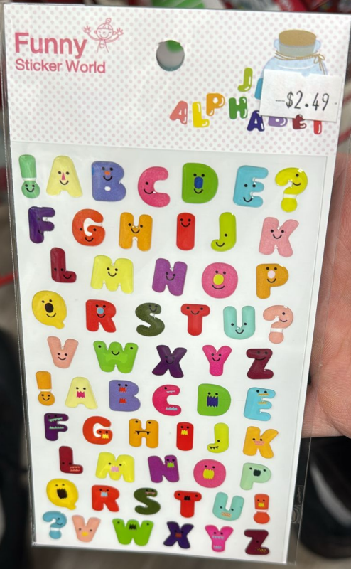 ALPHABETS Gel Stickers Jelly Alphabet – Colorful Epoxy Letter Stickers for Journals, Planners & Scrapbooks
