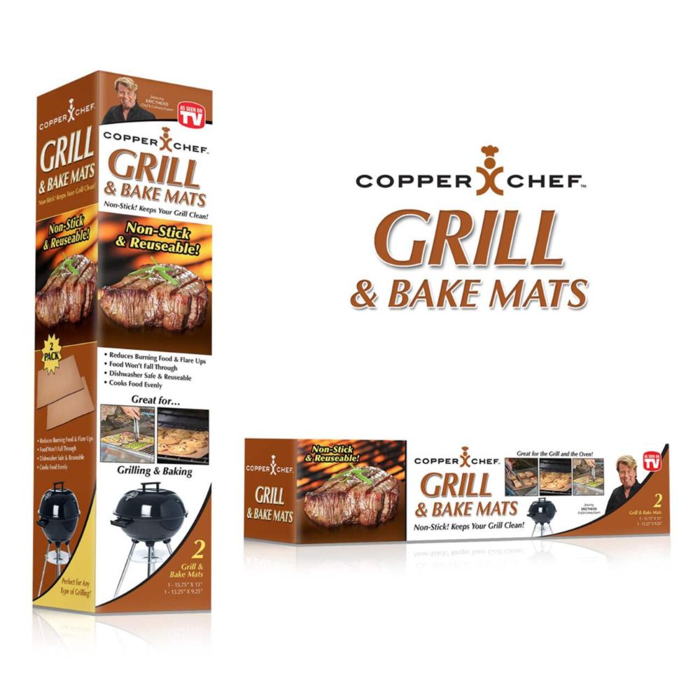 Copper Chef Grill Mats – Non-Stick, Reusable & Heat-Resistant