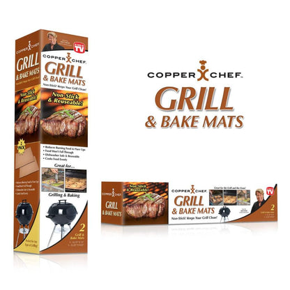 Copper Chef Grill Mats – Non-Stick, Reusable & Heat-Resistant