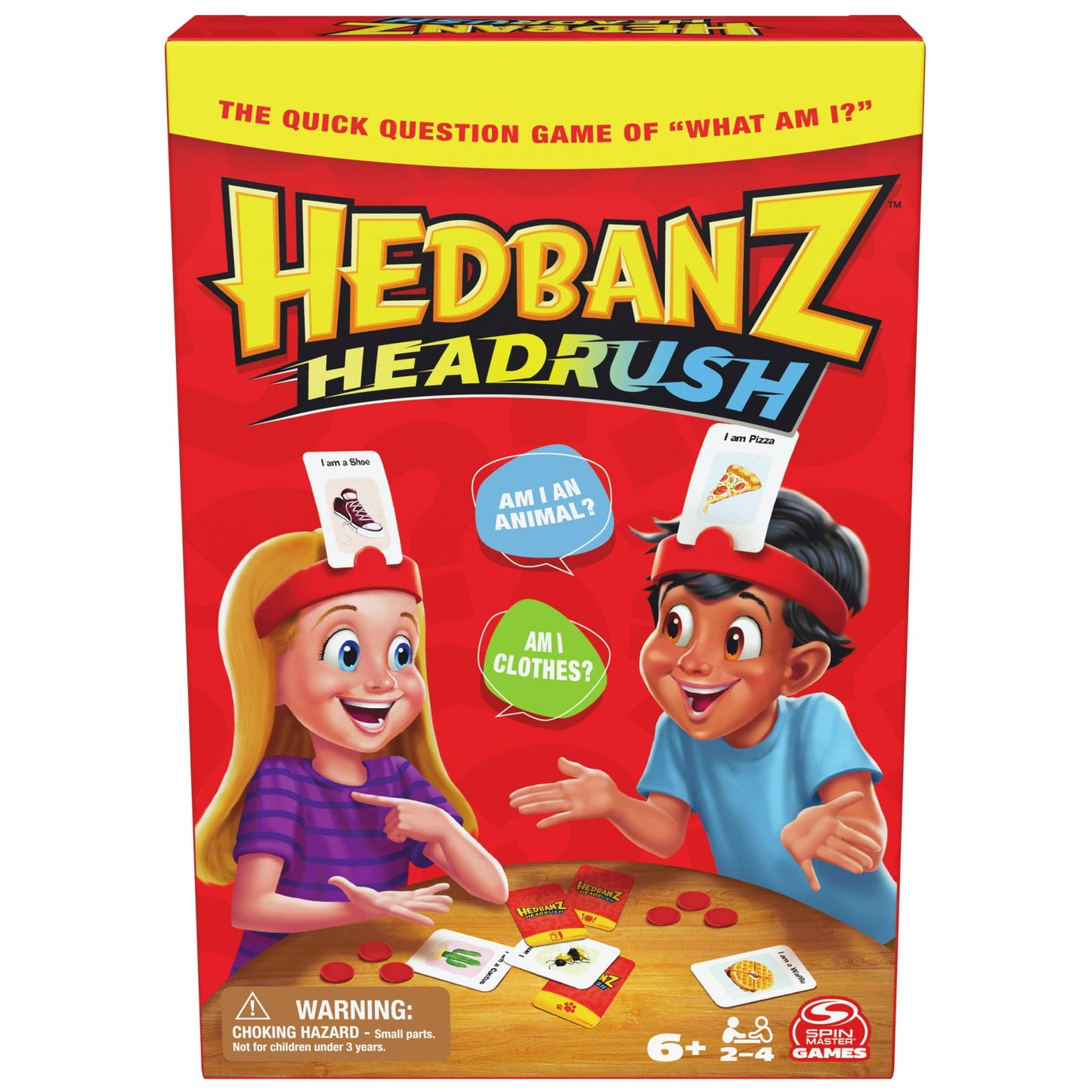 Hedbanz Headrush Picture Guessing Game – Family Board Game for Kids Ages 6+
