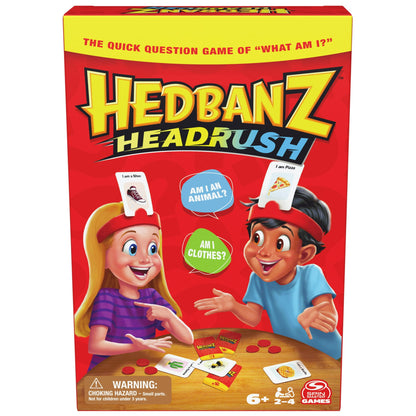 Hedbanz Headrush Picture Guessing Game – Family Board Game for Kids Ages 6+