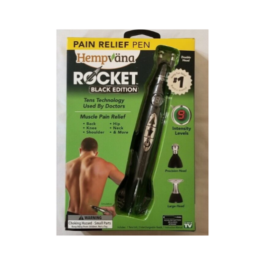 Hempvana Rocket Relief TENS Pen Pocket-Sized Muscle Stimulator for Targeted Pain Relief