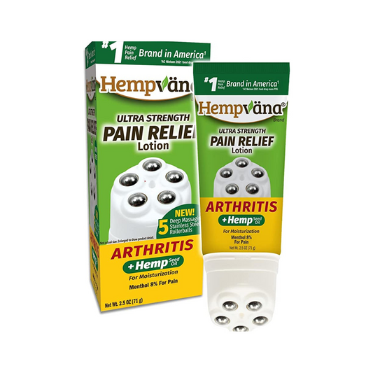 Hempvana Rollerball Arthritis Pain Relief Lotion Powerful and Mess-Free Application with Deep Penetrating Rollerball Massage