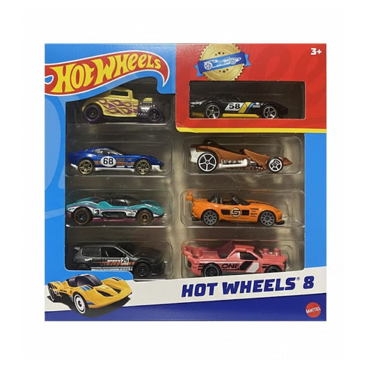 Hot Wheels Set of 8 Basic Toy Cars for Kids & Collectors Ages 3+