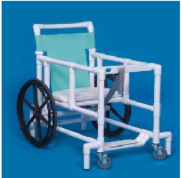 Walker Chair Fixed Height Big Wheel Walker PVC Frame 300 lbs. Weight Capacity 41-3/4 Inch Height