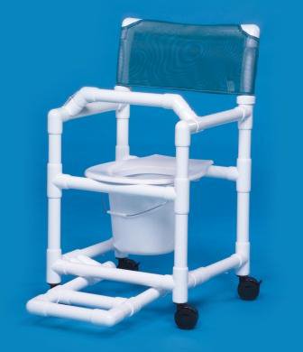 Commode / Shower Chair Standard Fixed Arms PVC