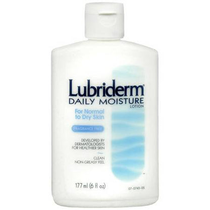 Hand and Body Moisturizer Lubriderm  Bottle Unscented Lotion CHG Compatible