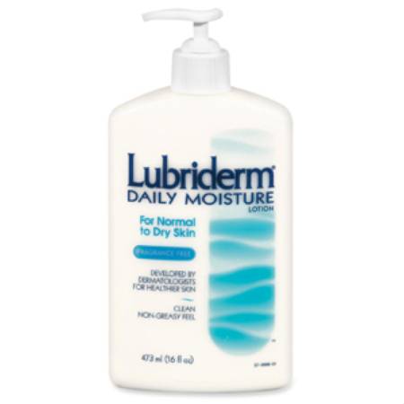 Hand and Body Moisturizer Lubriderm 16 oz. Pump Bottle Scented Lotion CHG Compatible