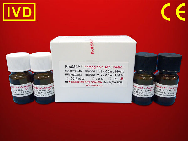 Diabetes Management Test Control Set K-ASSAY Hemoglobin A1c (HbA1c) Level 1, 2 2 X 0.5 mL