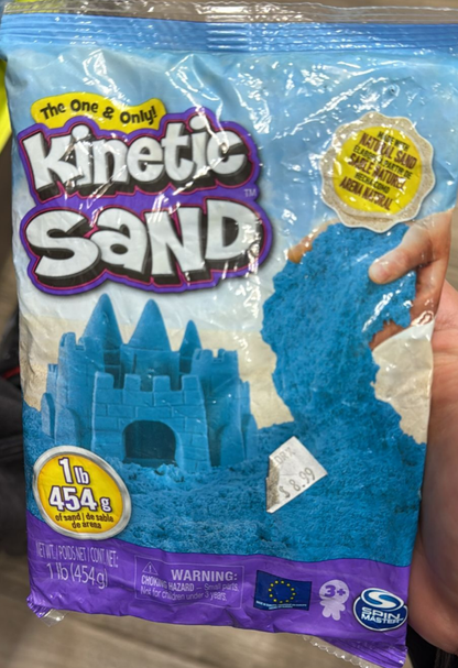 Kinetic Sand Spin Master Blue – Non-Drying Sensory Play for Kids