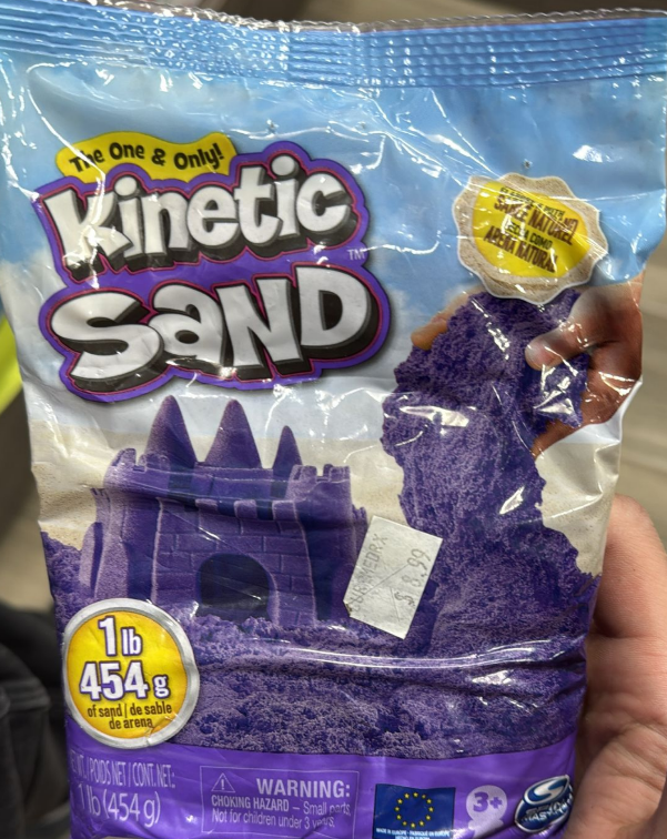 Kinetic Sand Spin Master Purple – Non-Drying, Fun Sensory Play for Kids