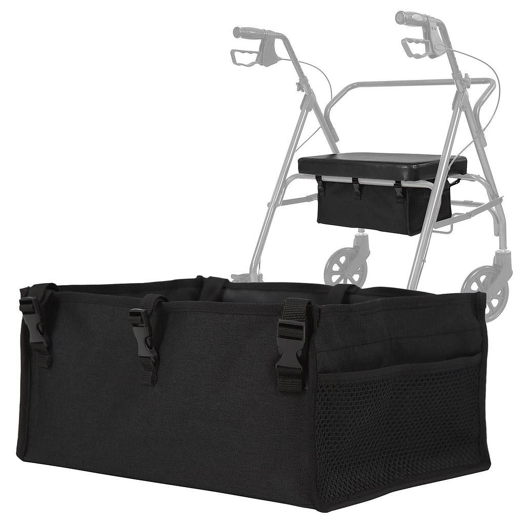 rollator seat bag,rollator under seat bag,rollator under seat storage bag,under seat bag for rollator walker,under seat rollator bag