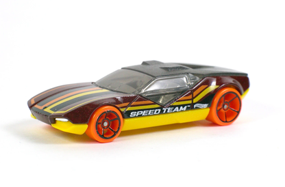 Hot Wheels LA FASTA Brown/Black/Yellow – 1:64 HW Speed Team 35 Diecast