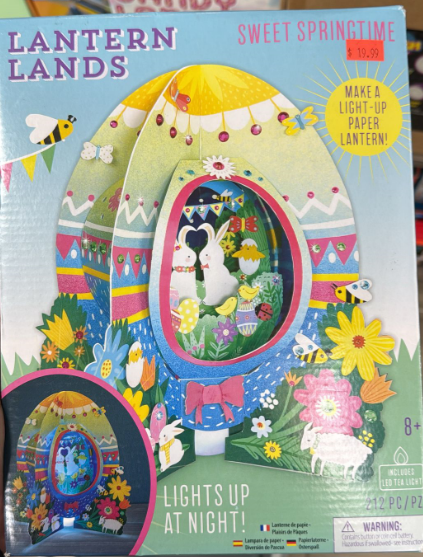 Bright Stripes Kids Craft Kit – Sweet Springtime 3D DIY Paper Lanterns