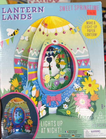 Bright Stripes Kids Craft Kit – Sweet Springtime 3D DIY Paper Lanterns