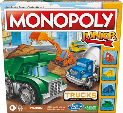 Hasbro Monopoly Junior Board Game for Kids Ages 5+ – Beginner-Friendly Family Board Game