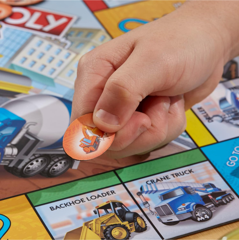 Hasbro Monopoly Junior Board Game for Kids Ages 5+ – Beginner-Friendly Family Board Game