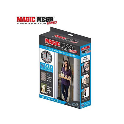 MAGIC MESH DELUXE Hands-Free Screen Door The Original Magnetic Door Seen on TV!