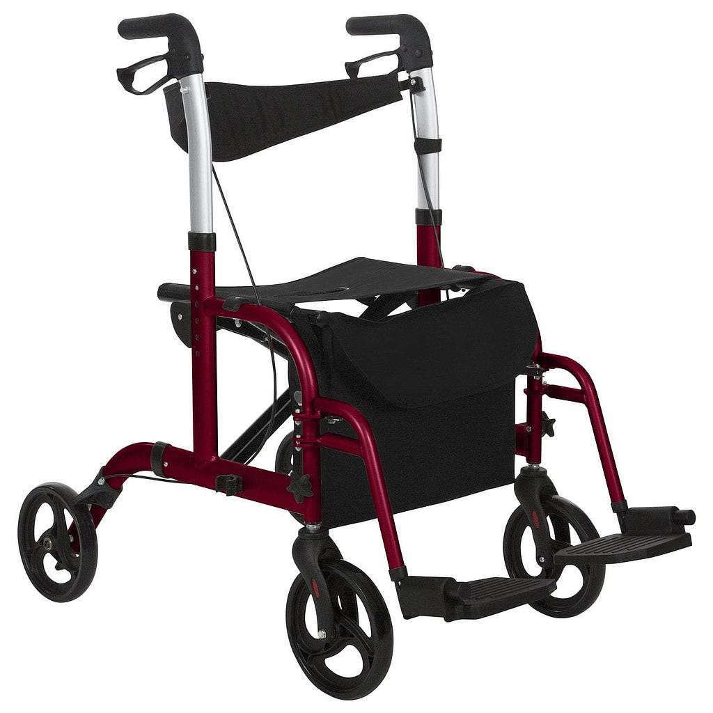 rollator walker wheelchair,rollator walker with seat,wheelchair rollator,wheelchair rollator combo