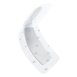 Optifoam Gentle AG+ Post-Op Silver Foam Dressing 4 x 8 Inch Silicone Adhesive Dressing