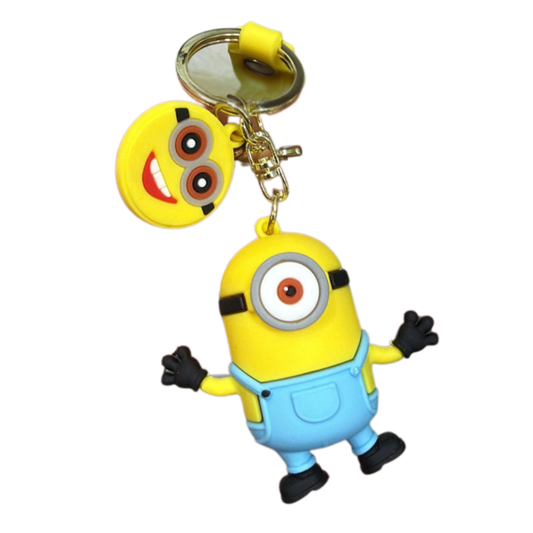 Minions Keychain Cute Silicone Car Key Chain