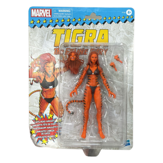 Marvel Legends Vintage (Retro) Series Tigra Action Figure – The Feline Fury (6-Inch)