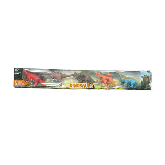 Dinosaurs 5-Piece Figurine Set – Assorted Dinosaur Toys for Kids Ages 4+