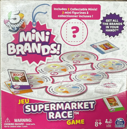 5 Surprise Mini Brands Supermarket Race Board Game