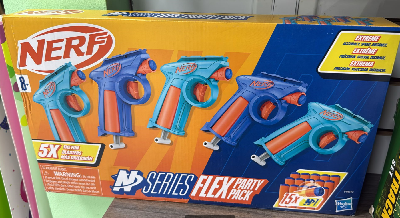 Nerf N Series Party Pack – 5 Blasters and 15 N1 Darts for High-Performance Nerf Battles