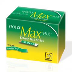 Blood Ketone Test Strips Nova Max Plus 10 Strips per Pack