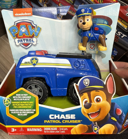 PAW Patrol Chase’s Patrol Cruiser Vehicle with Collectible Figure (Ages 3+)