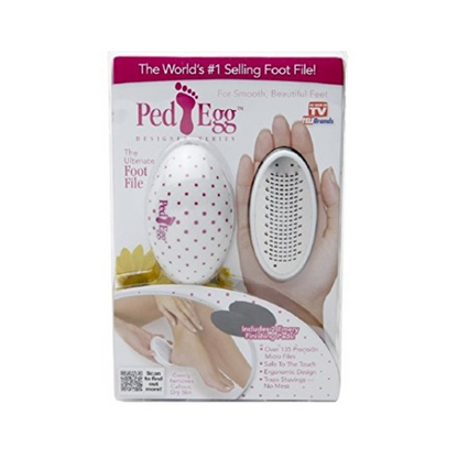 Ped Egg Ultimate Pedicure Foot File Professional Callus Remover with Precision Micro-Files