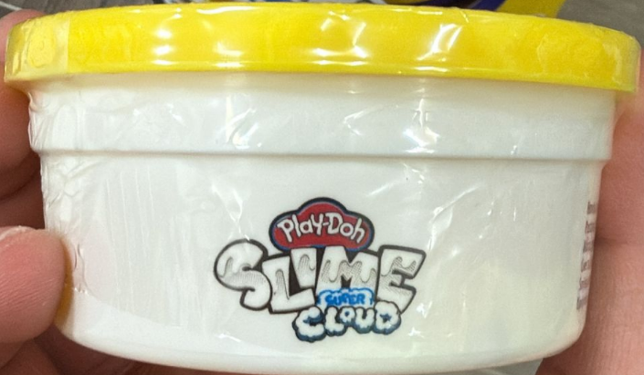 Play-Doh Super Cloud Slime Single Can 4oz – Fluffy Sensory Slime for Kids