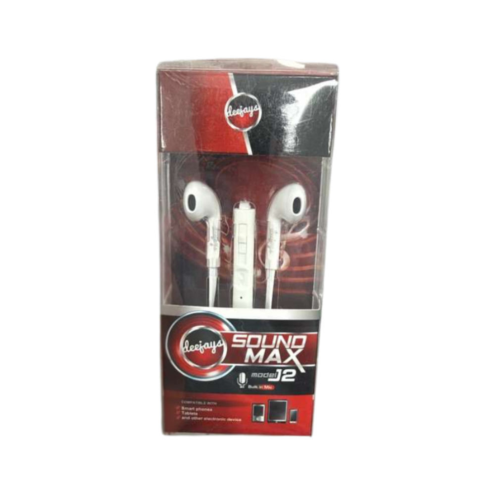 Deejays Sound Max Earphones J2 with Built-In Mic