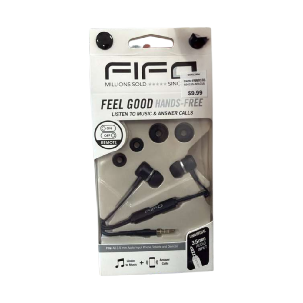 FIFO Feel Good Hands-Free Earphones – 3.5mm Audio Input