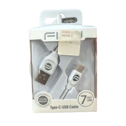 FIFO USB-A to USB-C Cable – 7 ft, 5V 2.0A Fast Charging Cable
